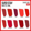 Maybelline Super Stay Matte Ink Liquid Lipstick Makeup, Long Lasting High Impact Color, Up to 16H Wear, Voyager, Deep Red, 1 Count