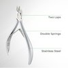 NGHIA Cuticle Nipper - D-03 JAW 14 | Stainless Steel | Durable and Sharp | Ergonomic Design | Grey Plated | Ideal for Salons and Home Use
