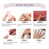 BABALAL 24Pcs Nude Fake Nails Medium Oval Press on Nails Cute Flower Artificial Acrylic Nails Glossy Full Cover Nail Tips for Women and Girls