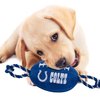 Pets First NFL Indianapolis Colts Football Dog Toy, Tough Quality Nylon Materials, Strong Pull Ropes, Inner Squeaker, NFL Team Color
