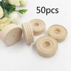 Wooden Craft Wheels Rc Cars Tiny Cars 50pcs Treaded Wooden Wheel Axle Hole Natural Wooden Crafts Accessories for Arts Crafts DIY Home Decor Wood Working Pegboards Rc Car