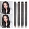 Clip in Hair Extensions 22inch Long Straight Grey Clip on Hairpieces Party Highlights Synthetic Hair for Women Girls 4Packs (State Grey)