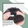 FIRSTPELLA 2PCS Hair Clip in Bangs, Curved Bangs Hair Clip Wispy Bangs with Temples Hairpieces,Bangs Clip in Hair Extensions Air Fringe Clips on Bangs for Women Girls Daily Wear - Dark Brown