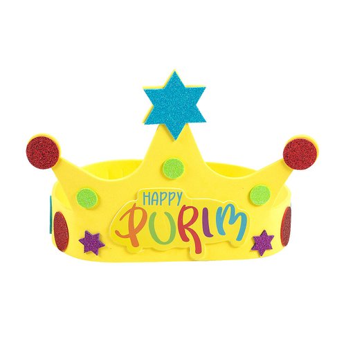 Purim Crown Craft Kit, Makes 12