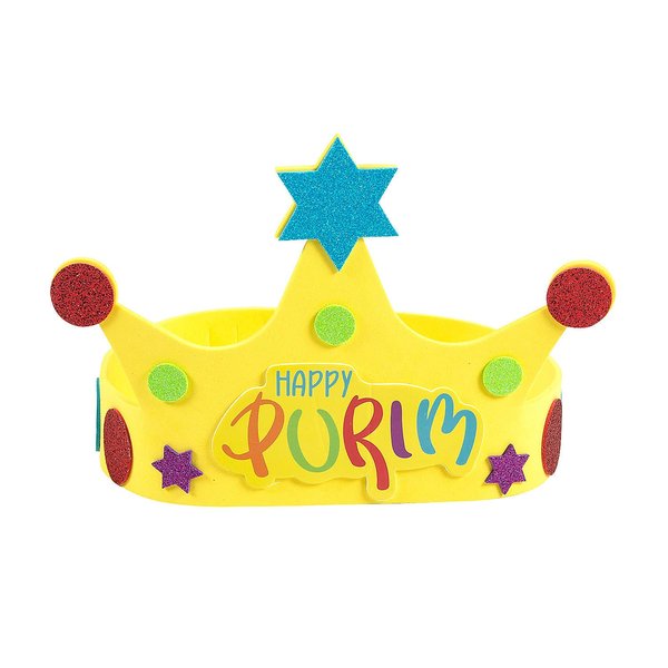 Purim Crown Craft Kit, Makes 12