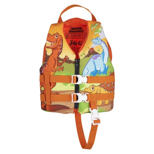Full Throttle Child Water Buddies Life Vest, Dinosaur