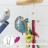 FlidRunest Bird Chewing Toys, Conure Wind Chimes Chewing Toy with Colorful Stick, Bird Parrot Cage Hanging Bells Toys for Conure, Budgie, Parakeet, Caique, Cockatiel, Lovebird, Finch