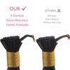 WENNALIFE I Tip Hair Extensions Human Hair, 50g 100s 14 Inch Jet Black Remy Itip Human Hair Extensions Invisible Itips Straight I Tips Fusion Extensions Real Human Hair