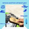 Beach Sandy - Set of 2 Sand Remover for Beach, Sand Brush for Beach Feet, Ocean & Lakeside Sports Recreation - Eco Friendly