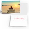 Stonehouse Collection Beach Christmas Card Variety Pack - 18 Cards & Envelopes - 6 Designs, 3 Cards Per Design - Holiday Sunsets - Tropical Christmas Cards