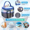 Attmu Mesh Shower Caddy Portable for College Dorm Room Essentials with 8 Pockets, Hanging Shower Caddy Dorm Basket, Quick Dry Shower Bag for Bathroom