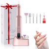 Welan Electric Nail Drill, Professional Cordless Nail Drill for Acrylic and Gel Nails, Portable Electric Nail Drill Efile Kit for Manicure Pedicure and Polishing Tools Design for Home Use