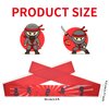 WANGDEFA 12 Pack Ninja Headbands - Ninja Party Favors, Decorations, Supplies for Halloween Birthday and Karate