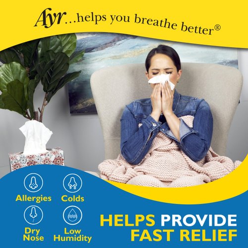 Ayr Saline Nasal Mist, 1.69 Fl Oz (Pack of 6) (Packaging may vary)