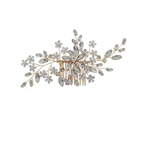 Rhinestone Flower Wedding Hair Comb Clip Bridal Crystal Wedding Hair Accessories for Brides and Bridesmaid Hair Accessories for Women