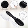 4 PCS Nail Brush for Cleaning Fingernails, Beomeen Long Handle Grip Double Sided Nail Foot Scrub Brush Fingernail Cleaner, Soft Stiff Bristles Pedicure Nail Scrubber Non-Slip for Men and Women