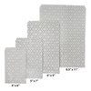 CuteBox 100pcs Silver Trellis Flat Paper Gift Bags (8.5" x 11") for Merchandise, Party Favors, Small Gifts, Handmade Goods, Arts and Crafts, Outdoor Events, Holidays, Weddings