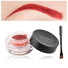 Eyebrow Pomade Cream,Brow Pomade Gel Naturally Long Lasting Waterproof,Delicate and Smooth Eye Brow Makeup Cosmetics with Eyebrow Brush - Bright Red