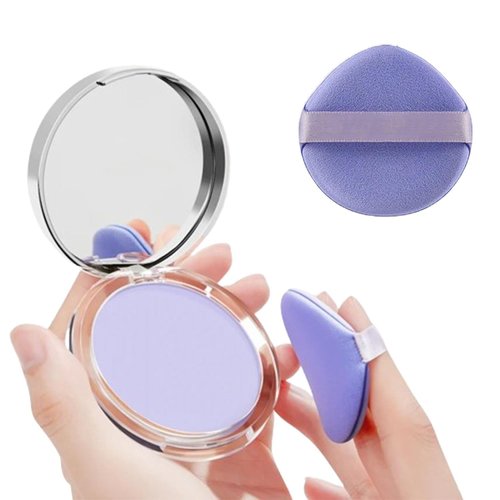 Gel-like Formula Oil-Control Primer & Setting Powder, Polvos Compactos Matte Powder for Silky Blurring Oil Control