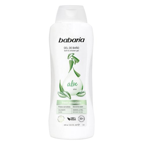 Babaria Aloe Vera Body Wash - Gives Calming and Fresh Sensation - Provides Soothing and Regenerating Properties - Contains Natural Ingredients - Suitable for All Skin Types - 20.3 oz