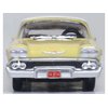Oxford Diecast 1958 Chevy Impala Sport Colonial Cream with Snowcrest White Top 1/87 (HO) Scale Diecast Model Car 87CIS58002