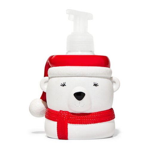 Bath and Body Works Polar Bear Design Soap Holder fits Gentle foaming Hand soap