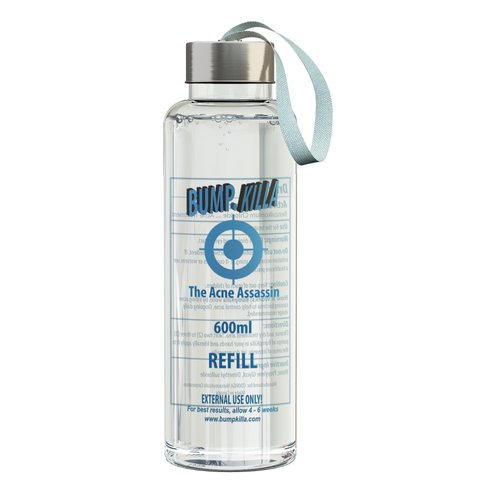 BumpKilla Acne Treatment For Sensitive Skin - 80% of Acne Gone in 4 Weeks. (Refill Bottle)