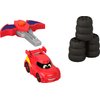 Fisher-Price DC Batwheels 1:55 Scale Toy Race Car Redbird Launching Vehicle with Crash Accessories for Ages 3+ Years