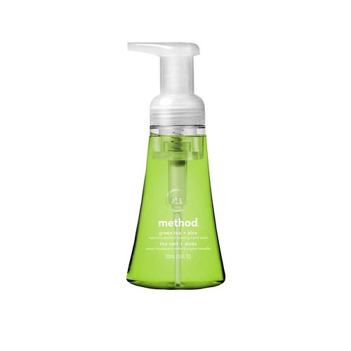 Method Foaming Hand Soap, Green Tea + Aloe, Biodegradable Formula, 10 Fl Oz (Pack of 1)