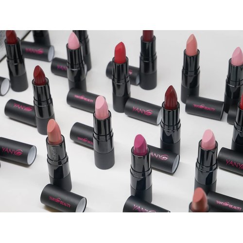 YANY Beauty - Power Moisturizing Lipstick For Soft, Kissable Lips - Pigment Rich - Cream Finish - Long-Lasting Lip Color - Cruelty Free Cosmetics - Burgundy Shade - 3.8 g / 0.13 oz