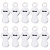 RP Remarkable Power, 10 Pack Sublimation Blanks Chapstick Holder Keychain for Lip Balm Holder White