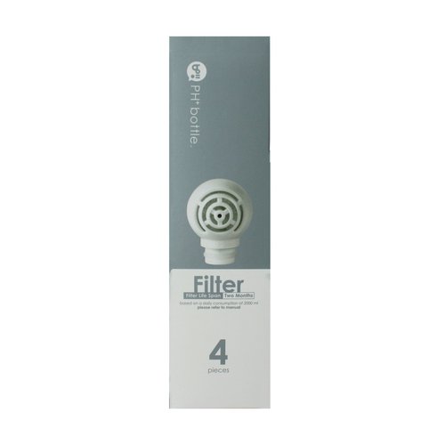 Timolino PH Coconut Shell Replacement Filter (4 Pack), White