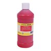 School Smart Washable Finger Paint, Red, 1 Pint Bottle