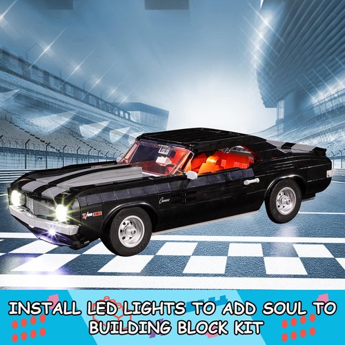 Mililier LED Light Kit for Lego 10304 Camaro Z28 Set, Compatible with Lego 10304 Building Blocks Model(Not Include Blocks Set)