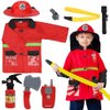 TOY Life Firefighter Costume for Kids, Fireman Costume for Boys, Fire Fighter Costume for Boys, Toddler Firefighter Costume 2t, Fireman Toys, Toddler Fireman Costume, Halloween Costumes for Boys
