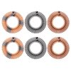 PENTA ANGEL Stretch Hair Combs 6Pcs Flexible Plastic Full Circular Circle Comb Headband Hair Wrap Holder Hairband for Women (Classic Style)