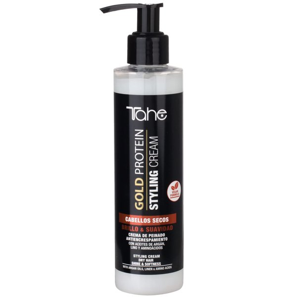 Tahe GOLD PROTEIN STYLING CREAM DRY HAIR SHINE & SOFTNESS 200ML