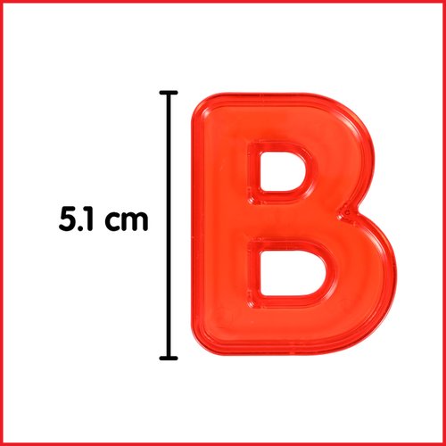 edxeducation Transparent Letters and Numbers - Mini Jar - Colorful, Plastic Letters and Numbers - Light Box Accessory - Sensory Play - Practice Counting and Spelling