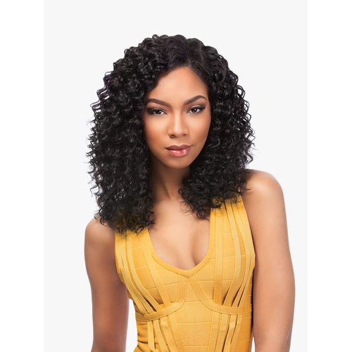 Sensationnel Empire Deepwave weave hair - virgin Human hair extensions Yaki texture hair for weaving and sew in styles - DEEP WAVE WVG 1 pack (14 inch, 2)