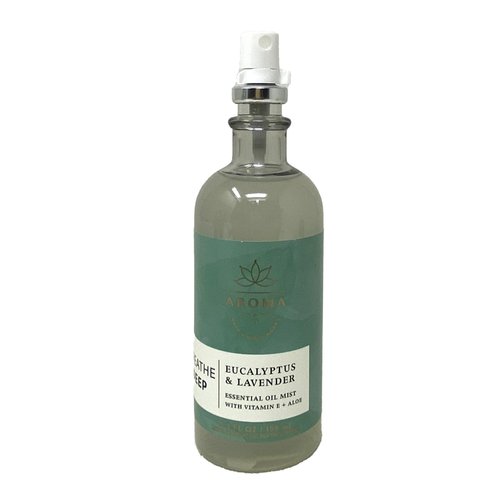 Bath & Body Works Aroma Breathe Deep Eucalyptus & Lavender Essential Oil Mist 2 Pack with a Fresh Forest Bar Soap.