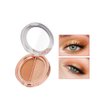 Timipoo Double color eye shadow, high pigment eye makeup palette, matte shimmer metal eye shadow powder, waterproof and durable color eye shadow (04#Golden brown)
