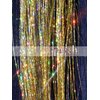 40” Hair Tinsel 300 Strands Three Amazing Colors : Sparkling Silver, Sparkling Gold, Shiny Green
