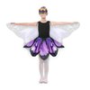 Sunlisky Kids Butterfly Wings Costume for Girls Fairy-Wings Toddler Dress Up Play Costumes Butterfly Skirt Set Mask Party Favors Gifts(Purple+skirt sets)