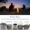 Caudblor Portable Camping Stove Burner, Small Backpacking Stoves with Butane Adapter, Lightweight Hiking Stove with Carrying Case, Little Propane Camp Stove for Travel