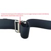 LAMBOX Vinyl Gait Belt-Easy Wash Walking Transfer Belt with Metal Buckle for Elderly Pediatric Caregiver Nurse Therapist (Black, 60 inch)