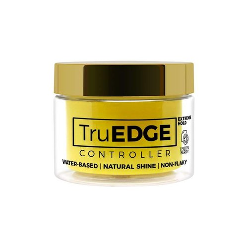 TruEDGE Controller Extreme Hold Water-Based Pomade - Ntaural Shine & Non-Flaky Scented Edge Control - Perfect for Hair-Braiding (Lemon Berry)