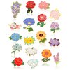 20 Pieces Cute Enamel Brooch Pins Set Enamel Pins Kawaii Backpack Pins for Women Men DIY Badges Clothing Jacket Bags Presents (Flower)