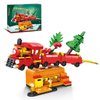 KAZI Christmas Train Building Toys for Kids,Christmas Train Sets with Christmas Tree,Indoor Christmas Decorations for Tabletop & Home,Christmas Party Favors, for Boys Girls Ages 8+