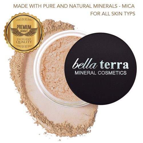 Bellaterra Cosmetics Mineral Powder Foundation | Long-Lasting All-Day Wear | Buildable Sheer to Full Coverage – Matte | Sensitive Skin Approved | Natural SPF 15 (Ivory) 9 grams