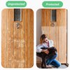 Door Protector from Dog Scratching 118" x 8.2" Cat Scratch Door Frame Single Side Adhesive Protector Anti Dog Scratch Door Guard for Dogs Clear CHUANGSEED